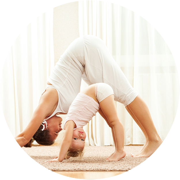 Posture de yoga enfant